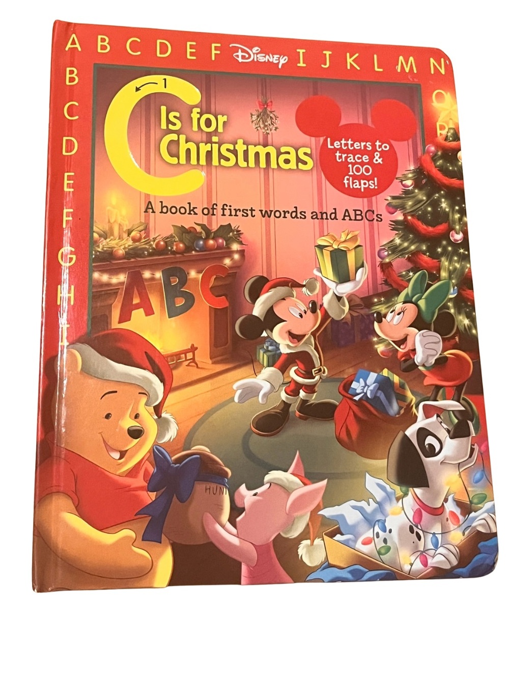 Disney C Is for Christmas Letters to Trace & 100 Flaps Lift-the-Flap Board Book